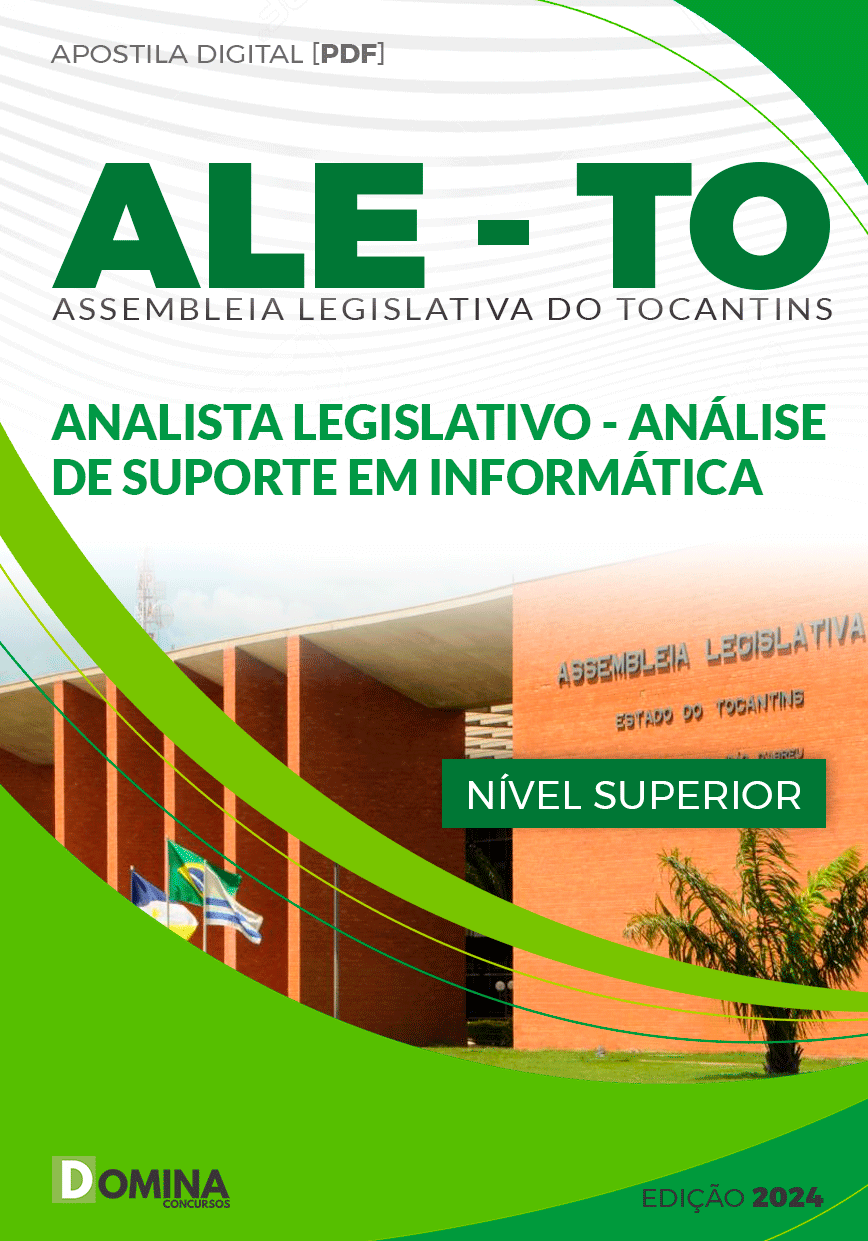 Apostila ALE TO 2024 Analista Legislativo Analista Suporte Informática