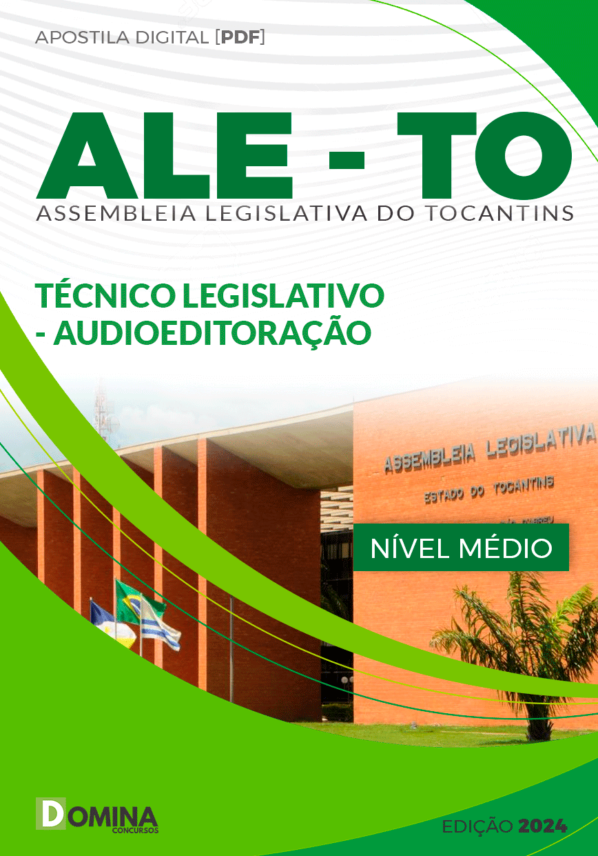 Apostila ALE TO 2024 Técnico Legislativo Audioeditoração