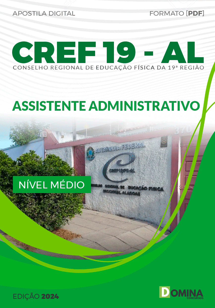 Apostila CREF19 AL 2024 Assistente Administrativo