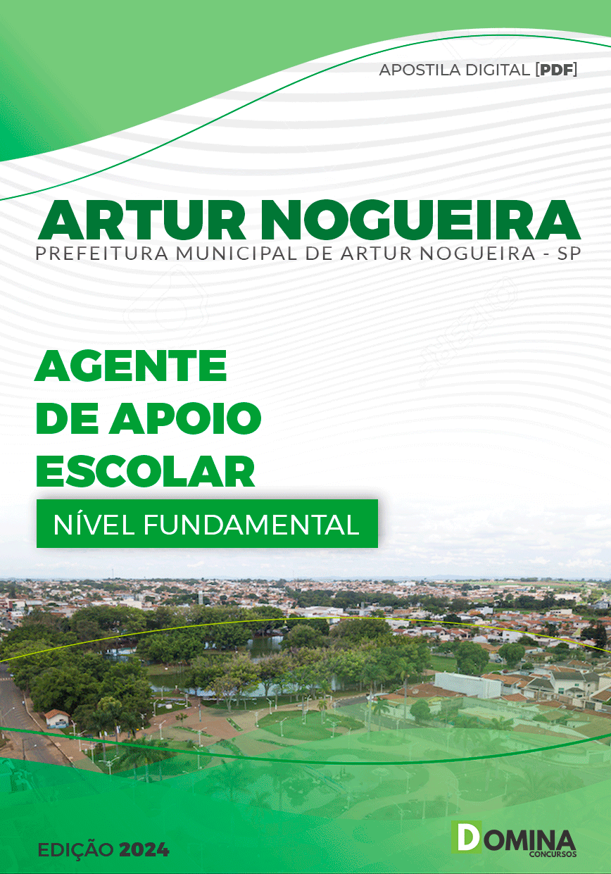 Apostila Pref Artur Nogueira SP 2024 Agente de Apoio Escolar
