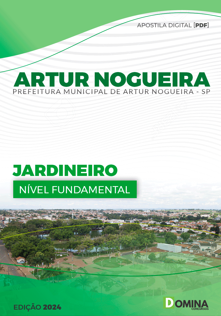Apostila Pref Artur Nogueira SP 2024 Jardineiro