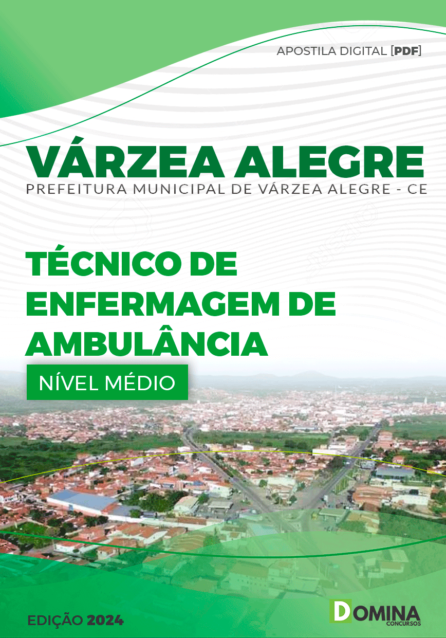 Apostila Pref Várzea Alegre CE 2024 Técnico Enfermagem Ambulância