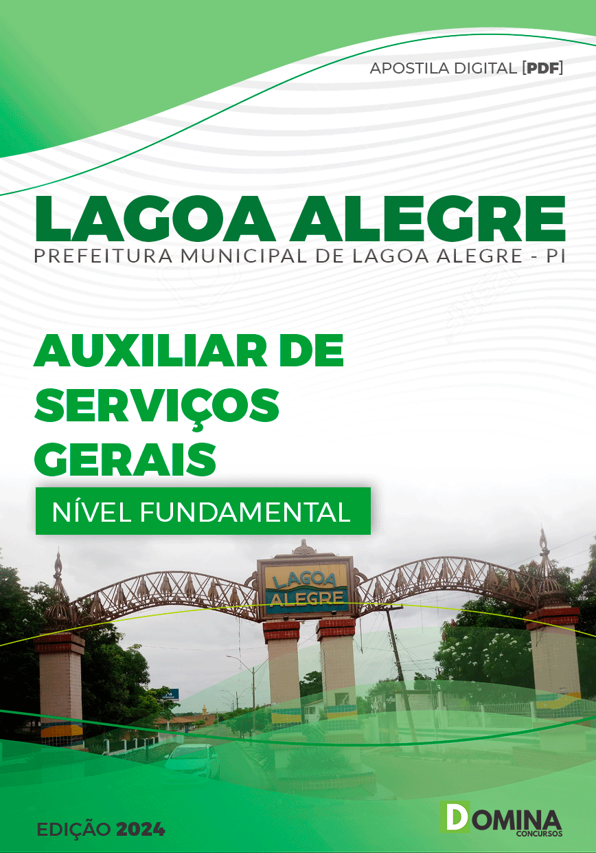 Apostila Prefeitura Lagoa Alegre PI 2024 Auxiliar Serviços Gerais