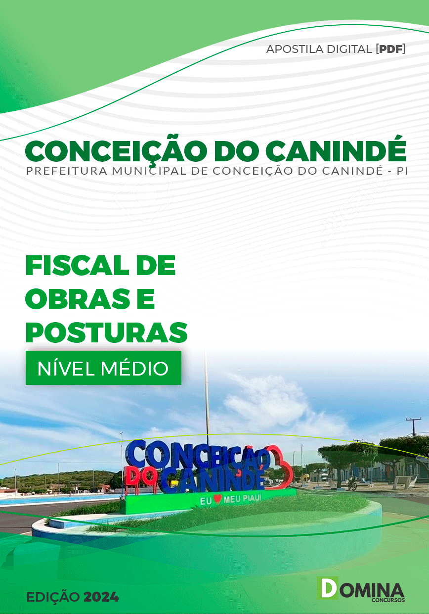 Apostila Pref Conceição do Canindé PI 2024 Fiscal Obras Posturas