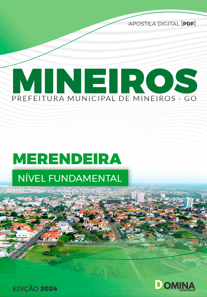 Apostila Prefeitura Mineiros GO 2024 Merendeira