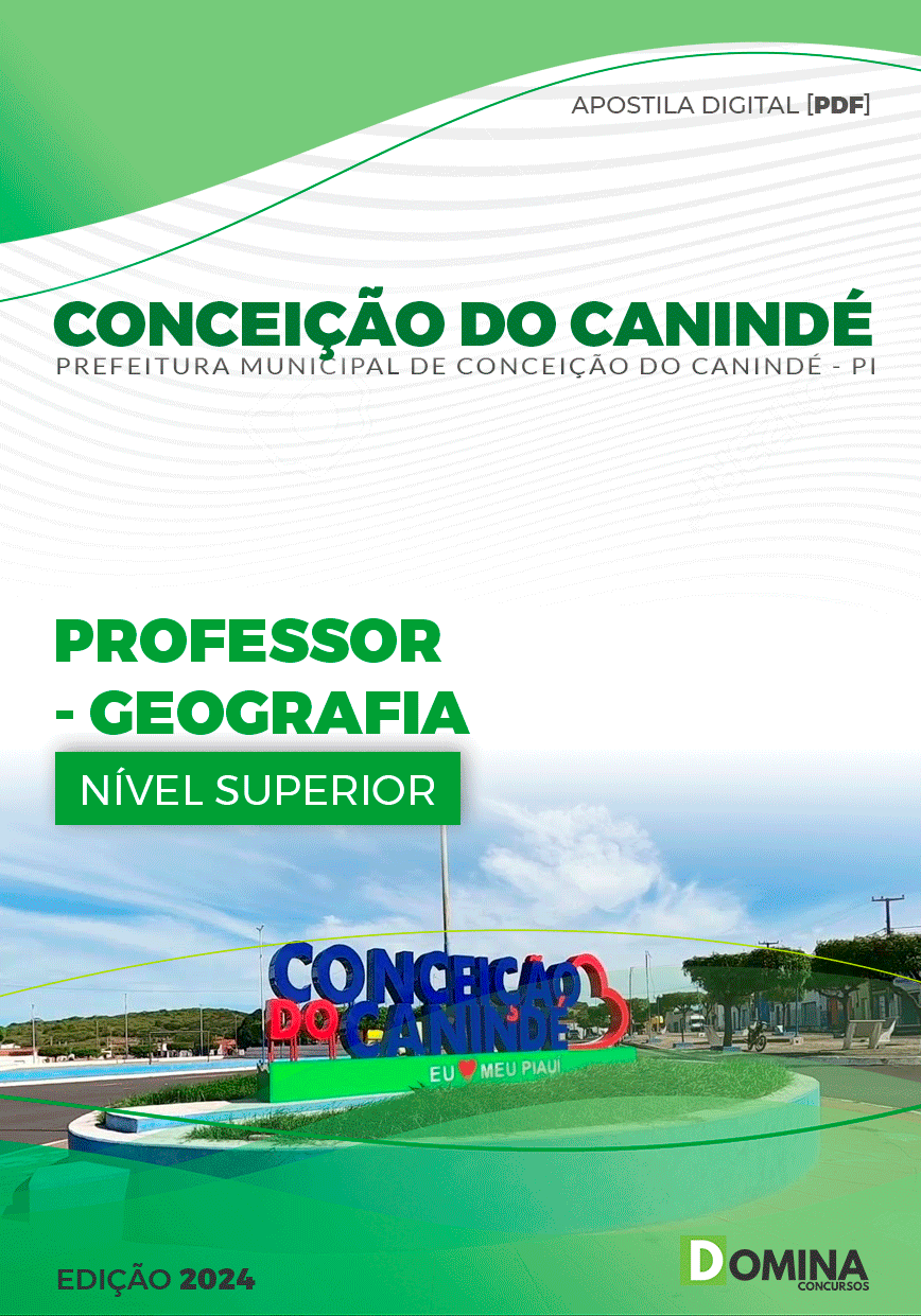 Apostila Pref Conceição do Canindé PI 2024 Professor Geografia