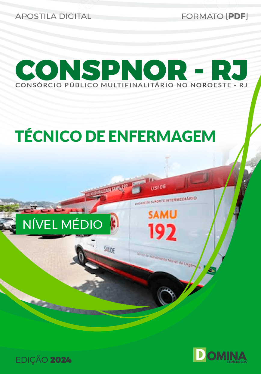 Apostila CONSPNOR RJ 2024 Técnico Enfermagem