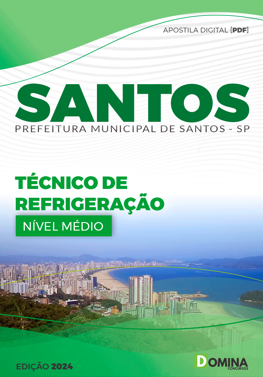 Apostila Pref Santos SP 2024 Técnico de Refrigeração