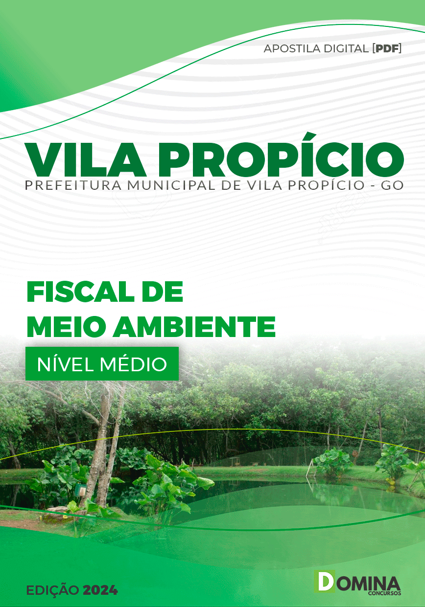 Apostila Prefeitura Vila Propício GO 2024 Fiscal De Meio Ambiente