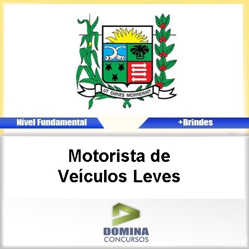 Apostila Araxá MG 2016 Motorista de Veículos Leves PDF