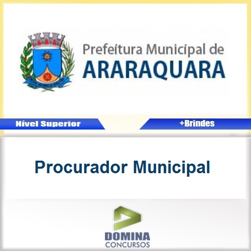 Apostila Araraquara SP 2016 Procurador Municipal PDF