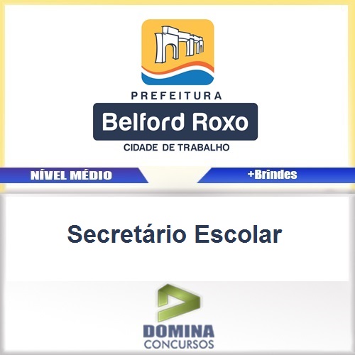Apostila Belford Roxo RJ 2016 Secretário Escolar PDF