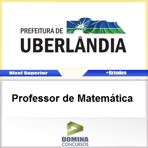 Apostila Uberlândia MG Professor de Matemática PDF