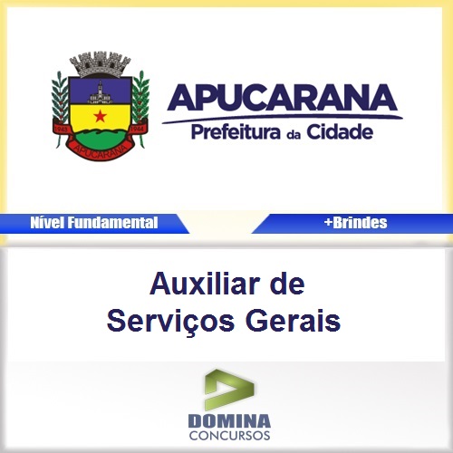 Apostila Apucarana PR Auxiliar de Serviços Gerais PDF