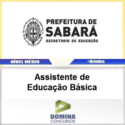 Apostila Sabara MG Assistente de Educacao Basica PDF
