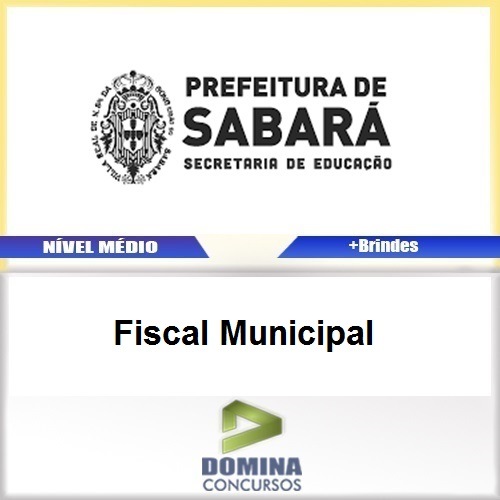 Apostila Sabara MG 2016 Fiscal Municipal PDF