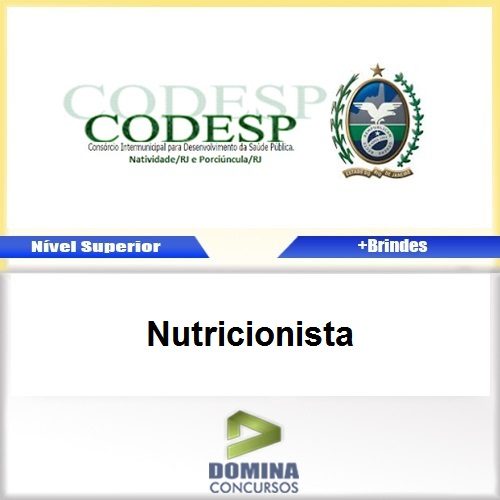 Apostila Concurso CODESP RJ 2016 Nutricionista PDF