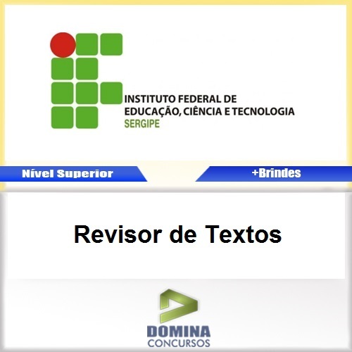 Apostila IFS Sergipe 2016 Revisor de Textos PDF