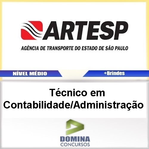 Apostila ARTESP Técnico em Contabilidade Administração