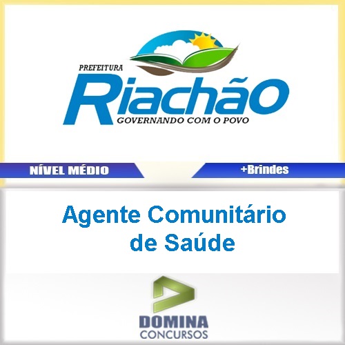 Apostila Riachão MA 2017 Agente Comunitário de Saúde