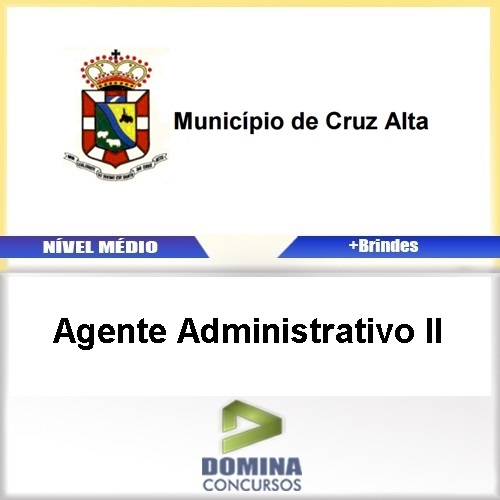 Apostila Cruz Alta RS 2017 Agente Administrativo IIApostila Cruz Alta RS 2017 Agente Administrativo II