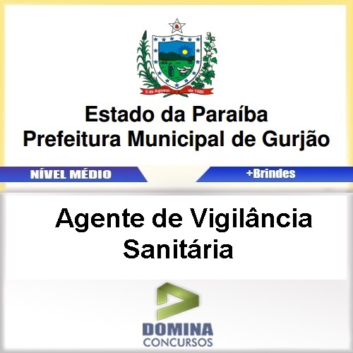 Apostila Gurjão PB 2017 Agente de Vigilância Sanitária