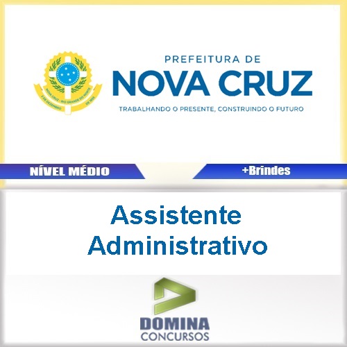 Apostila Nova Cruz RN 2017 Assistente Administrativo