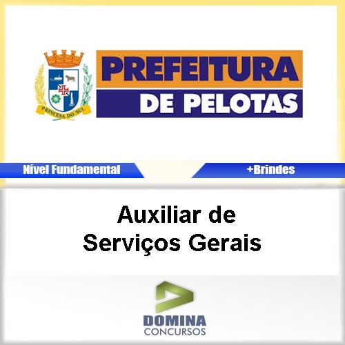 Apostila Pelotas RS 2017 Auxiliar de Serviços Gerais
