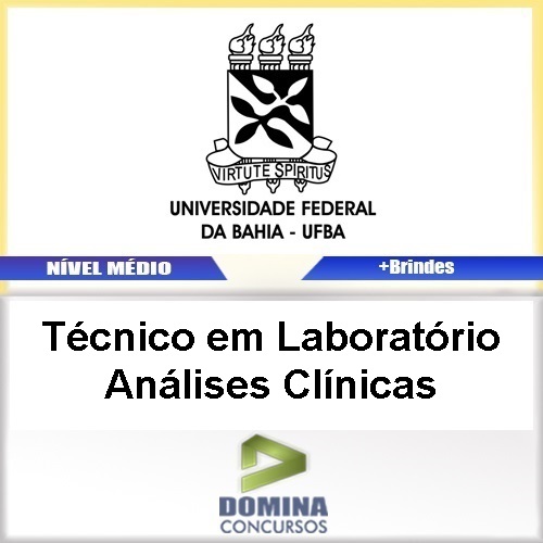 Apostila UFBA 2017 Técnico Laboratório Análises Clínicas