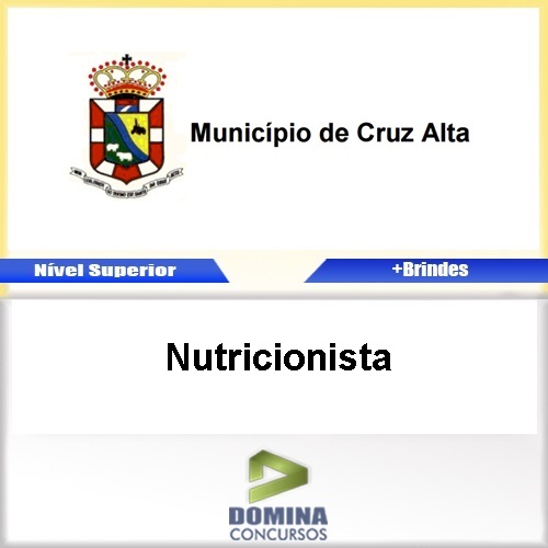 Apostila Concurso Cruz Alta RS 2017 Nutricionista