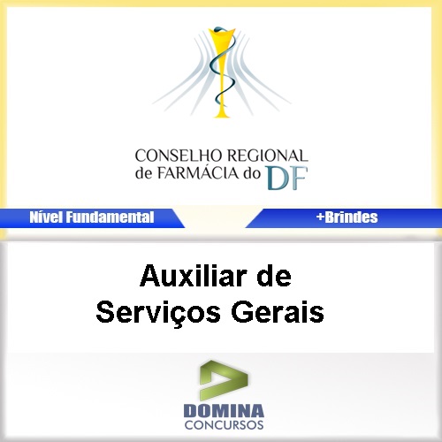 Apostila Concurso CRF DF 2017 Auxiliar Serviços Gerais