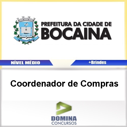Apostila Bocaina SP 2017 Coordenador de Compras