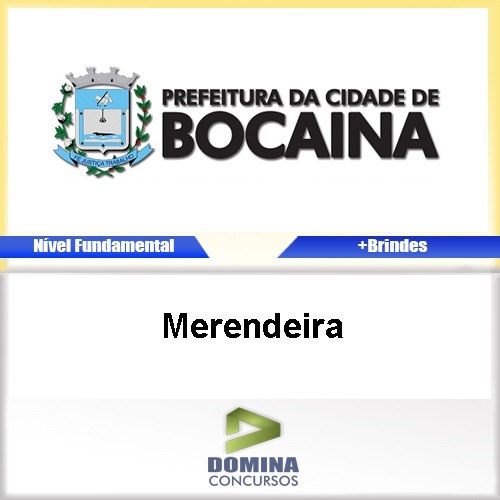 Apostila Concurso de Bocaina SP 2017 Merendeira