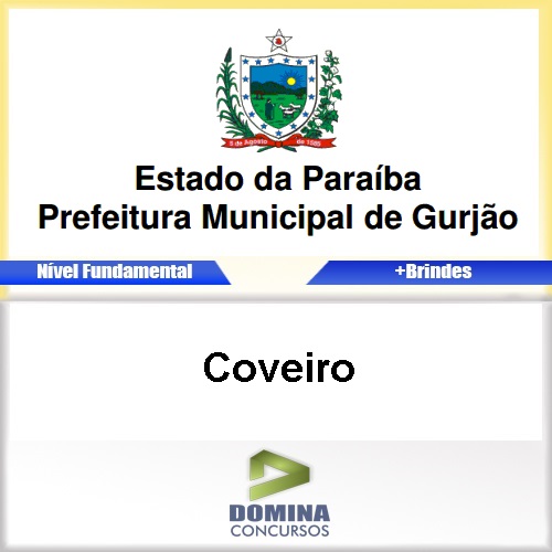 Apostila Concurso Gurjão PB 2017 Coveiro PDF