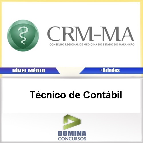 Apostila Concurso CRM MA 2017 Técnico de Contábil