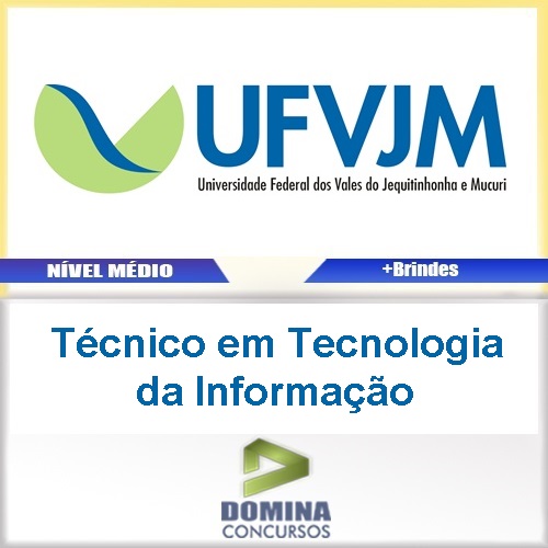 Apostila UFVJM MG 2017 Técnico Tecnologia Informação