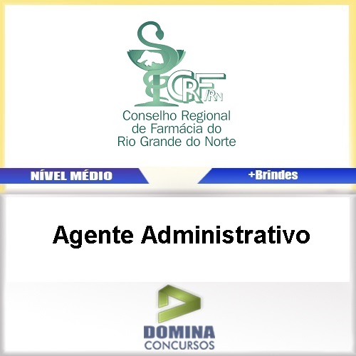 Apostila Concurso CRF RN 2017 Agente Administrativo