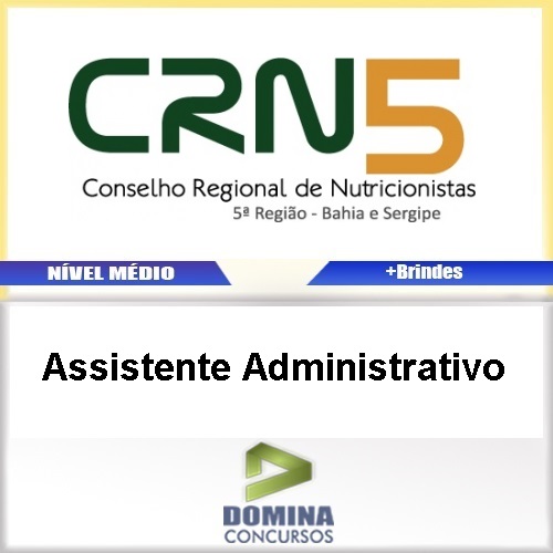 Apostila CRN 5 Região 2017 Assistente Administrativo