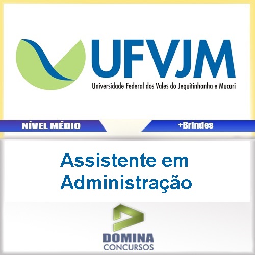 Apostila UFVJM MG 2017 Assistente em Administração
