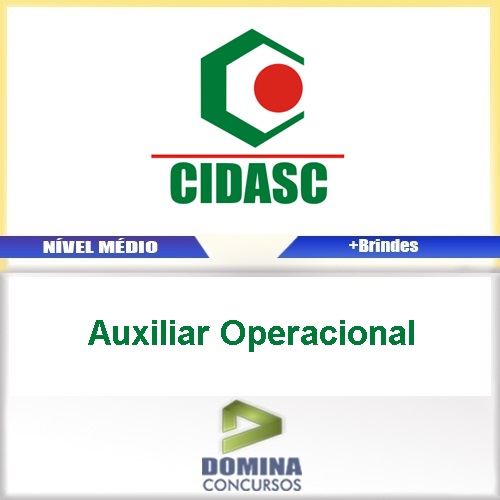 Apostila Concurso CIDASC 2017 Auxiliar Operacional