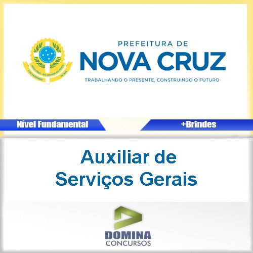 Apostila Nova Cruz RN 2017 Auxiliar de Serviços Gerais