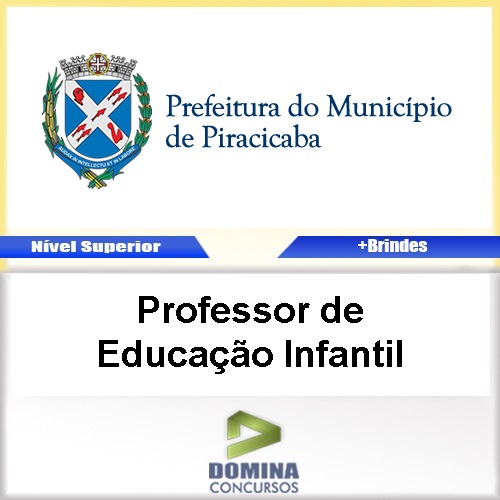 Apostila Piracicaba SP 2017 Professor Educação Infantil
