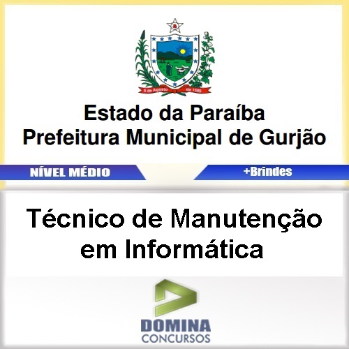 Apostila Gurjão PB 2017 Técnico Manutenção Informática