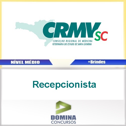 Apostila Concurso CRMV SC 2017 Recepcionista