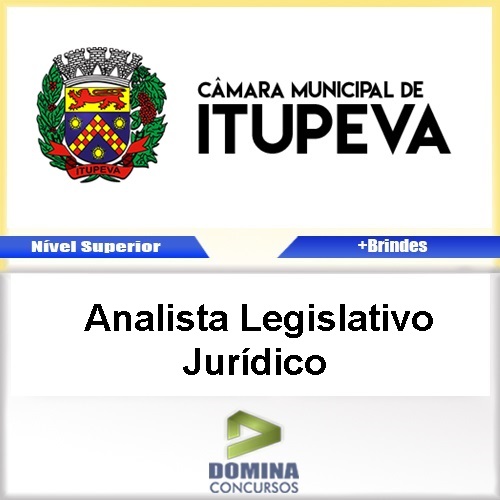 Apostila Itupeva SP 2017 Analista Legislativo Jurídico