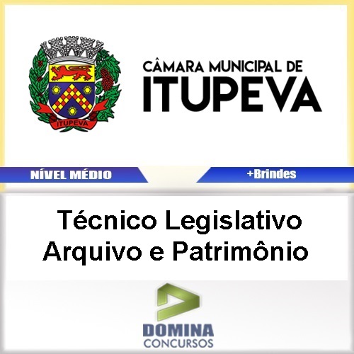 Apostila Itupeva SP TEC Legislativo Arquivo e Patrimônio