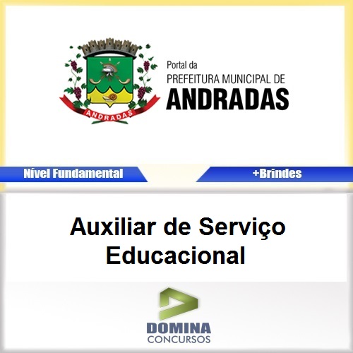 Apostila Andradas MG 2017 AUX de Serviço Educacional