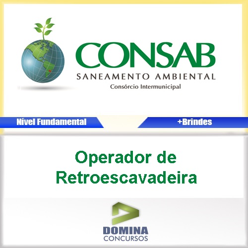 Apostila CONSAB SP 2017 Operador de Retroescavadeira