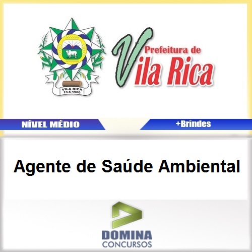 Apostila Vila Rica MT 2017 Agente de Saúde Ambiental
