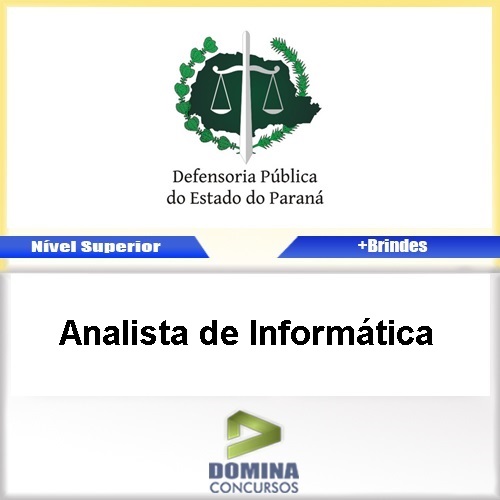 Apostila Concurso DPE PR 2017 Analista de Informática